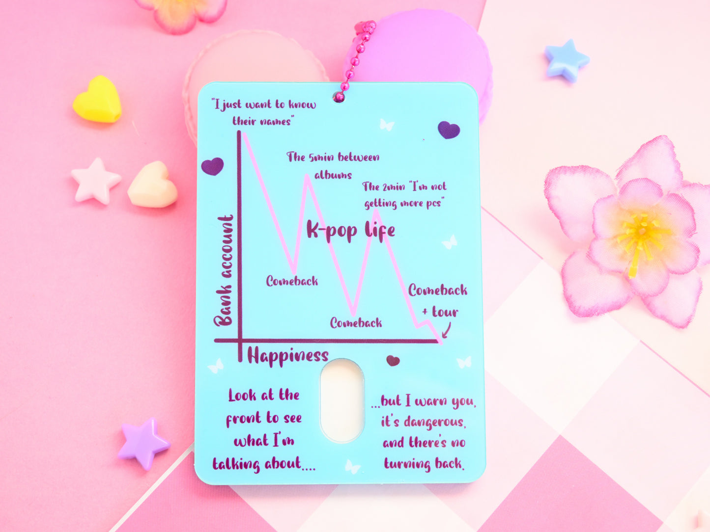 kpop life idol acrylic card holder kpop photocard holder cardholder keychain Gift for fans pc