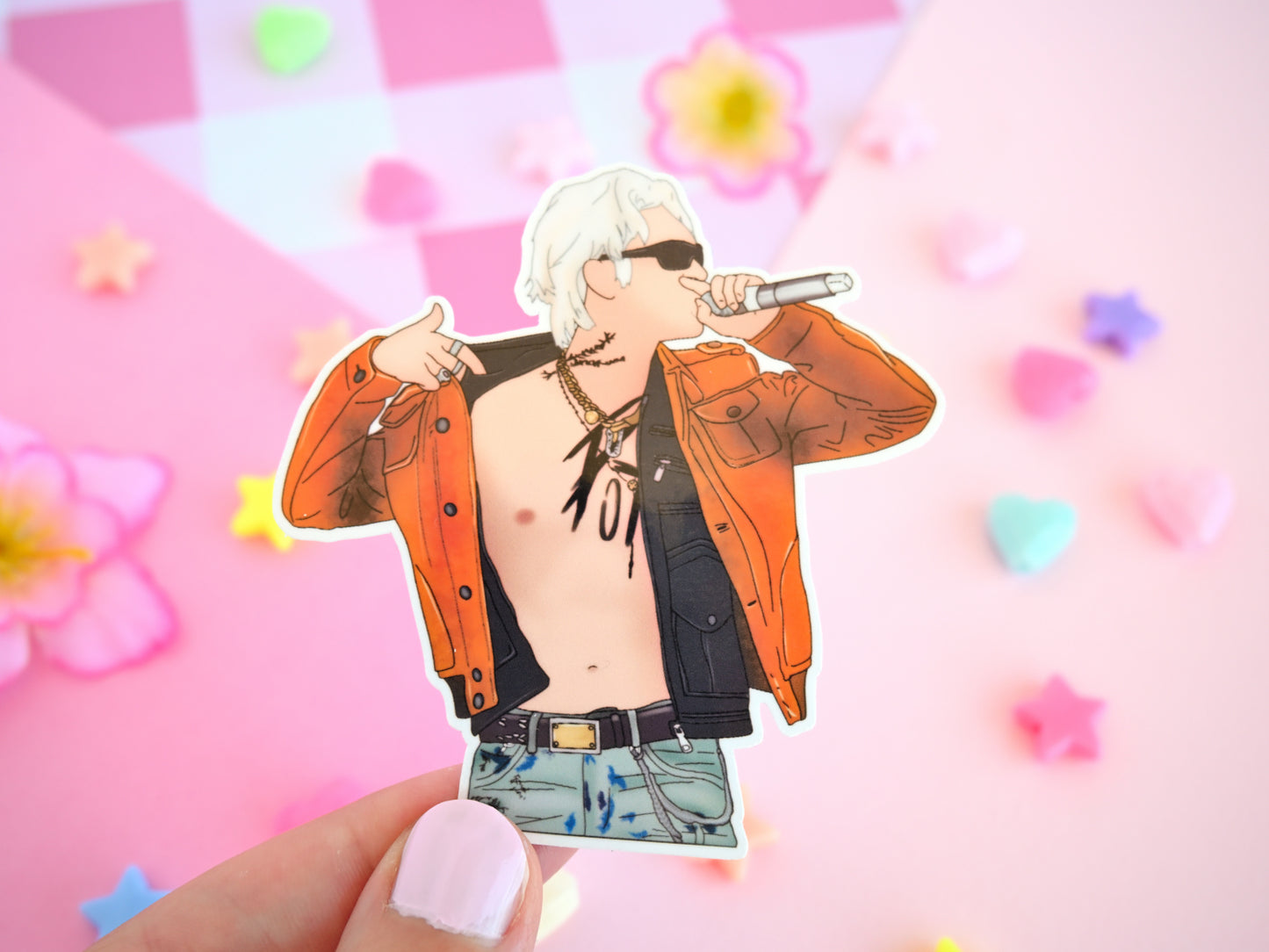 Mingi coachella Ateez waterproof Vinyl stickers Die cut