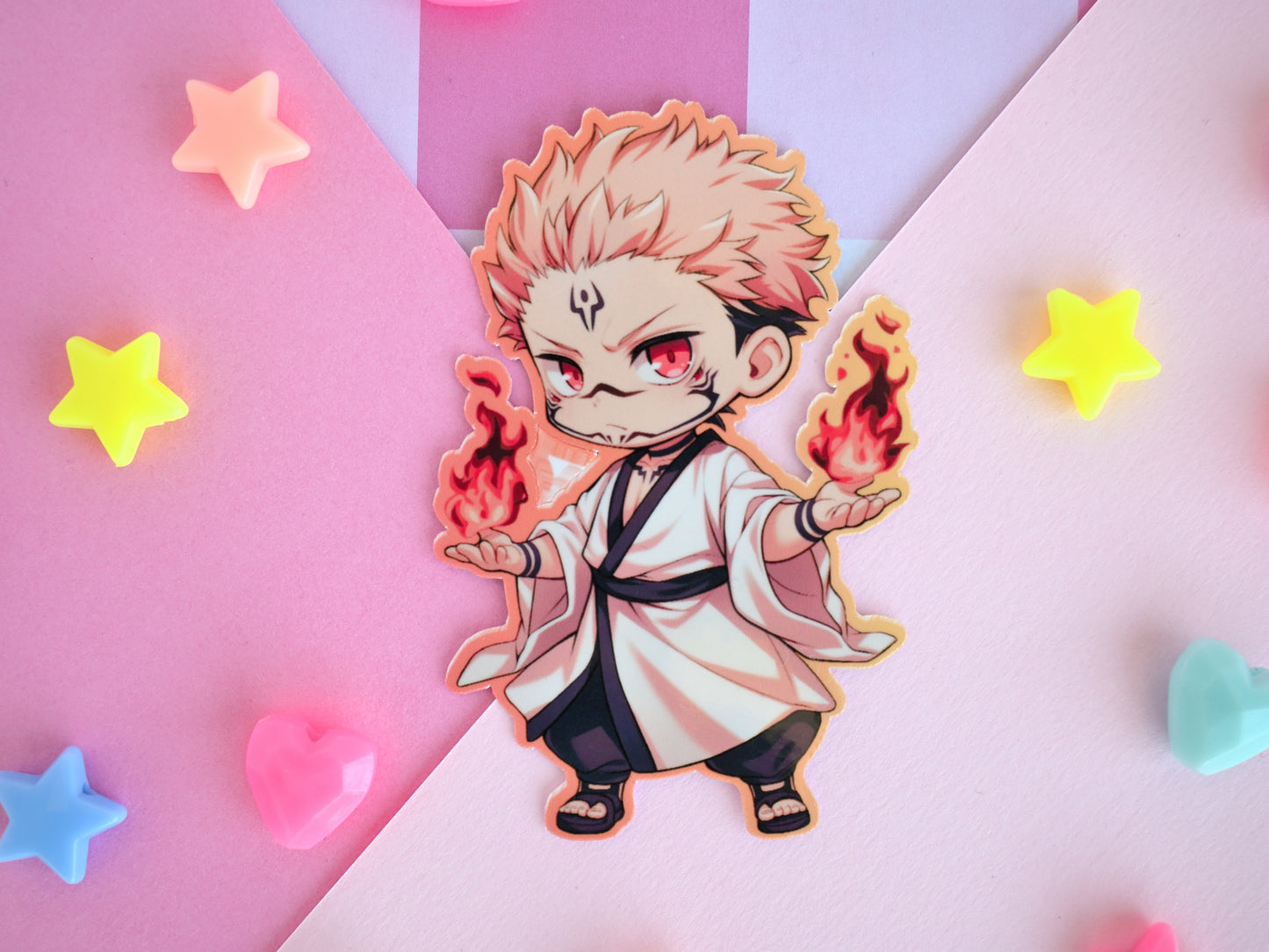 itadori JJK sukuna  waterproof Vinyl stickers  Die cut anime manga jujutsu kaisen