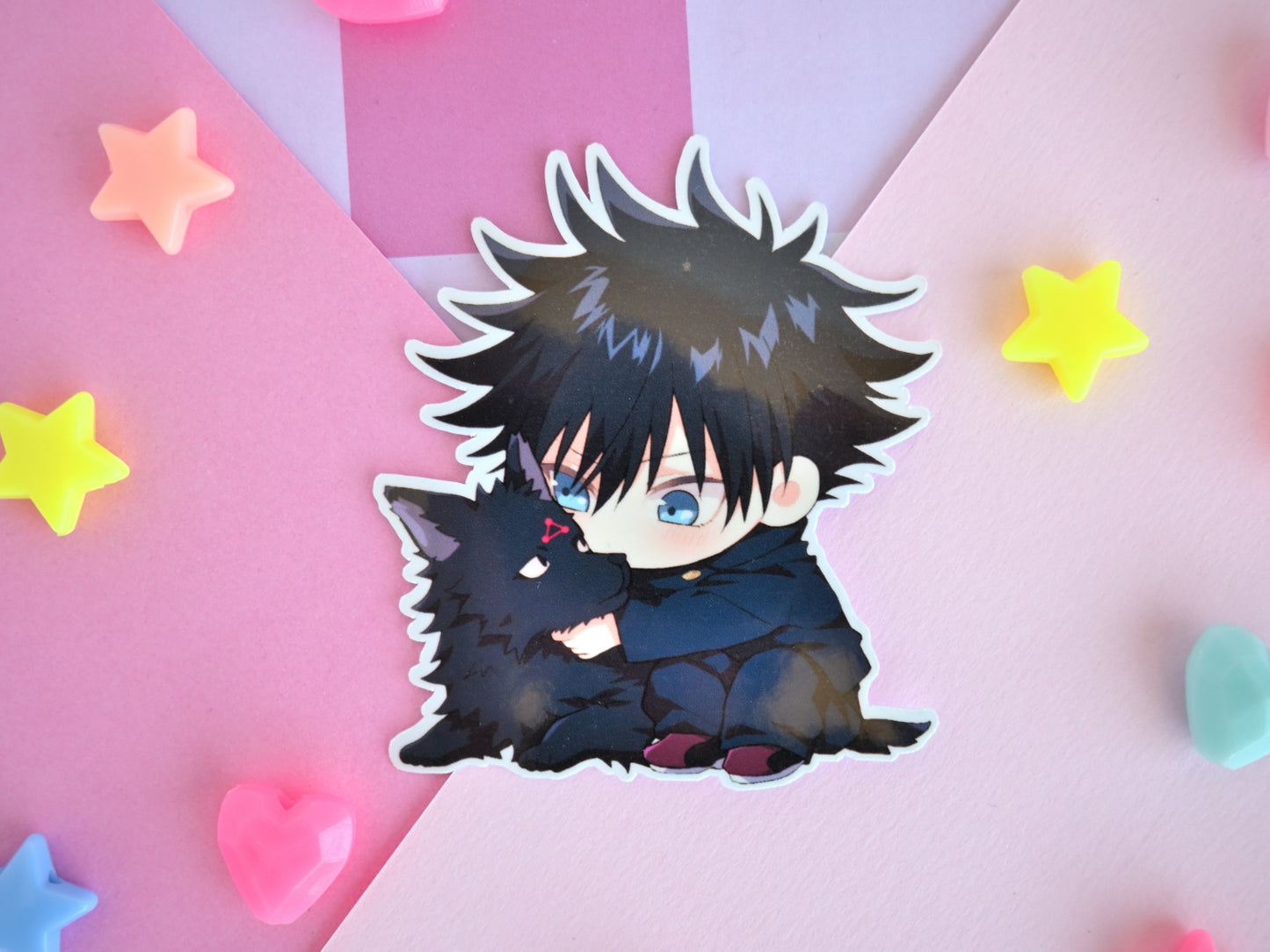 Megumi JJK waterproof Vinyl stickers  Die cut anime manga jujutsu kaisen