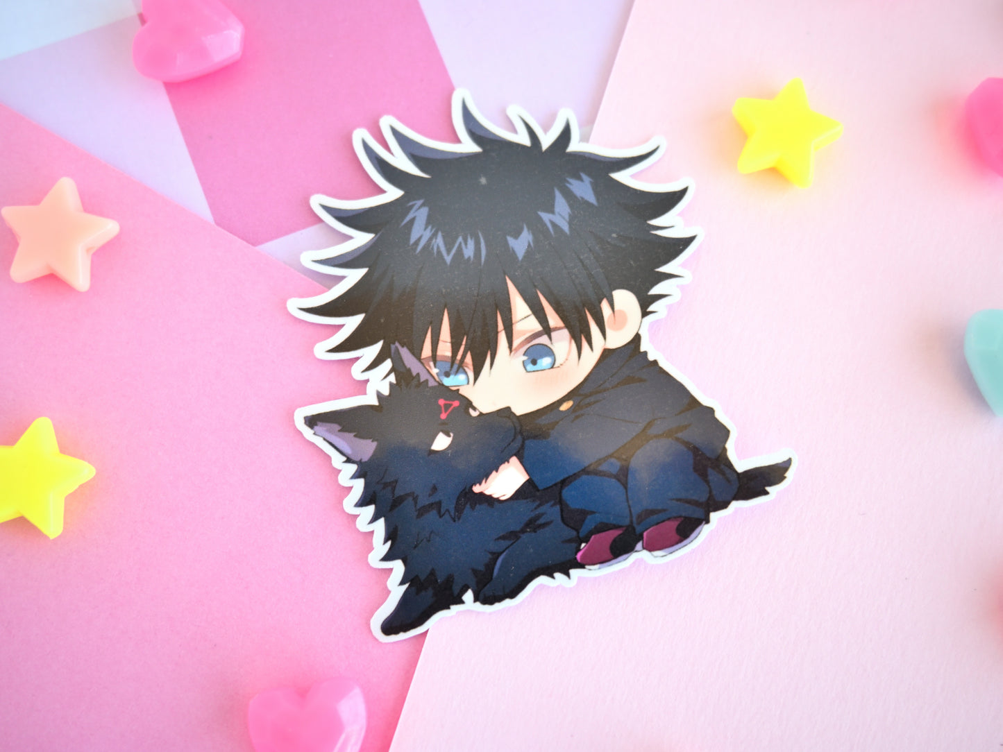 Megumi JJK waterproof Vinyl stickers  Die cut anime manga jujutsu kaisen