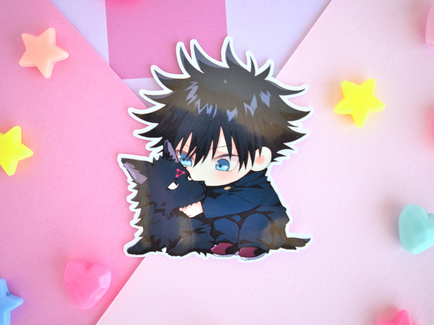 Megumi JJK waterproof Vinyl stickers  Die cut anime manga jujutsu kaisen