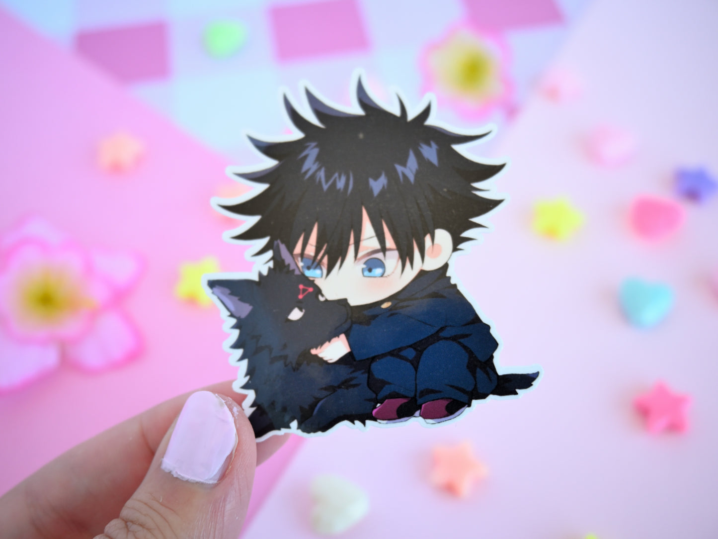 Megumi JJK waterproof Vinyl stickers  Die cut anime manga jujutsu kaisen