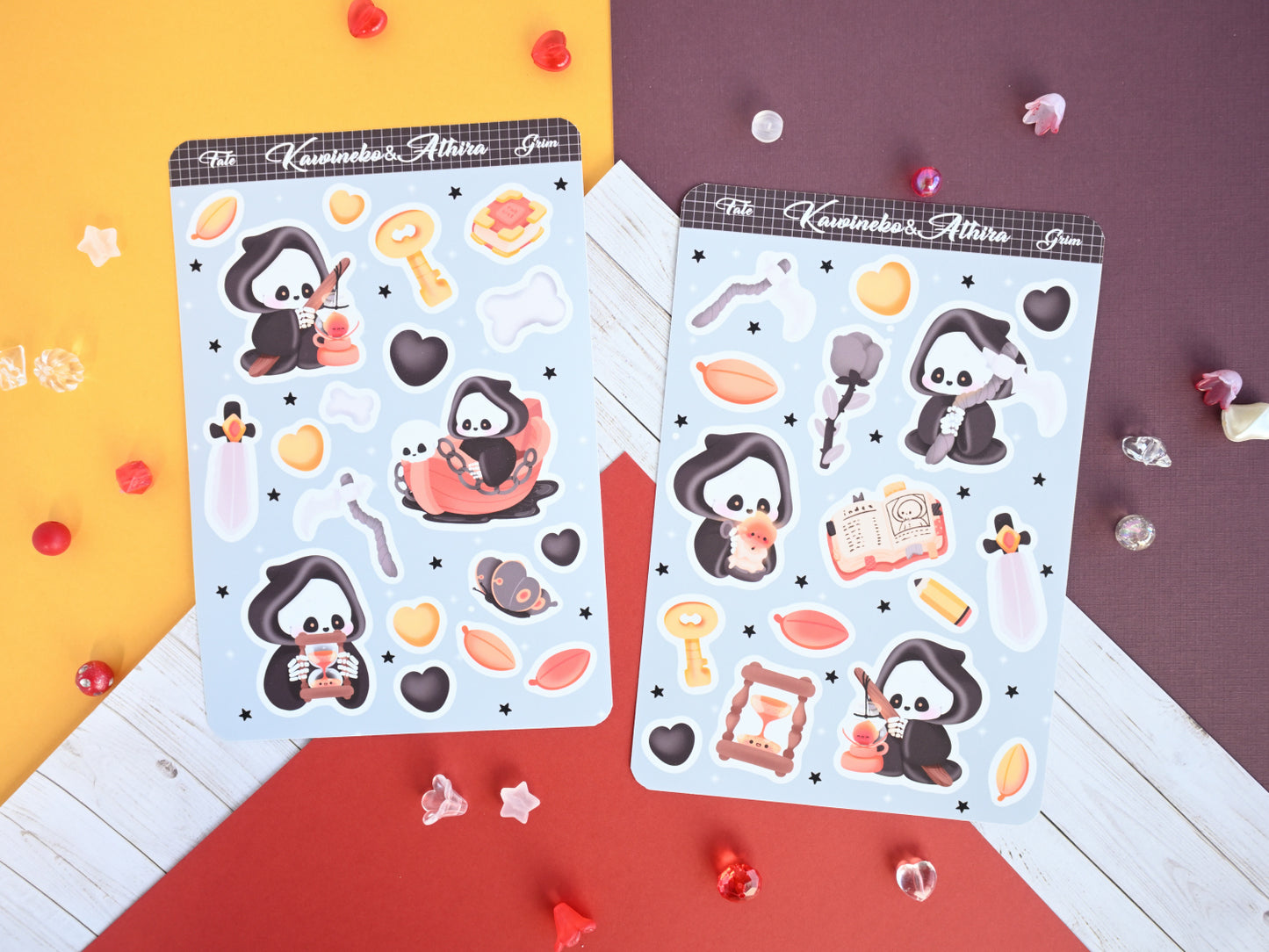 The Grim Spooky sticker sheet Halloween