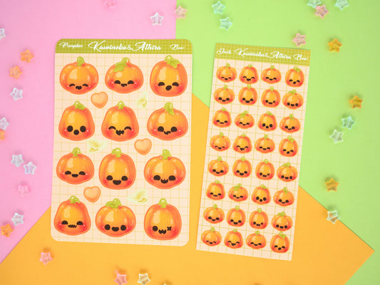 Jack Pumpkin ghost cute spooky sticker sheet Halloween