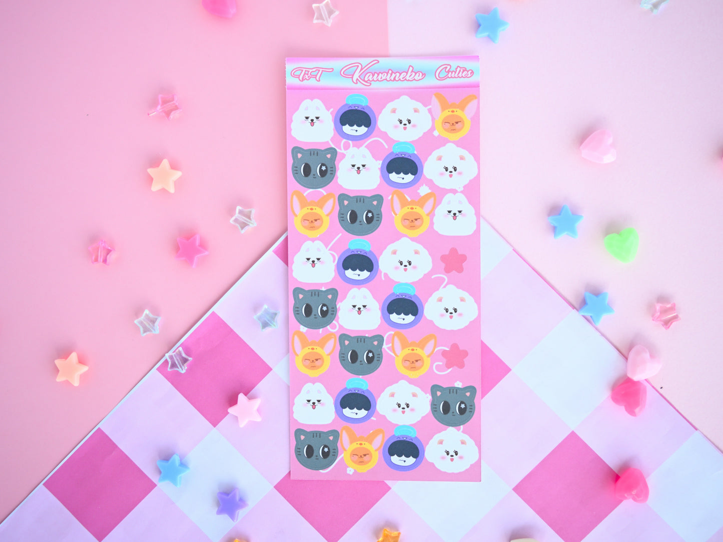 TxT animals stickers Tomorrow x Together PPULBATU sticker sheet