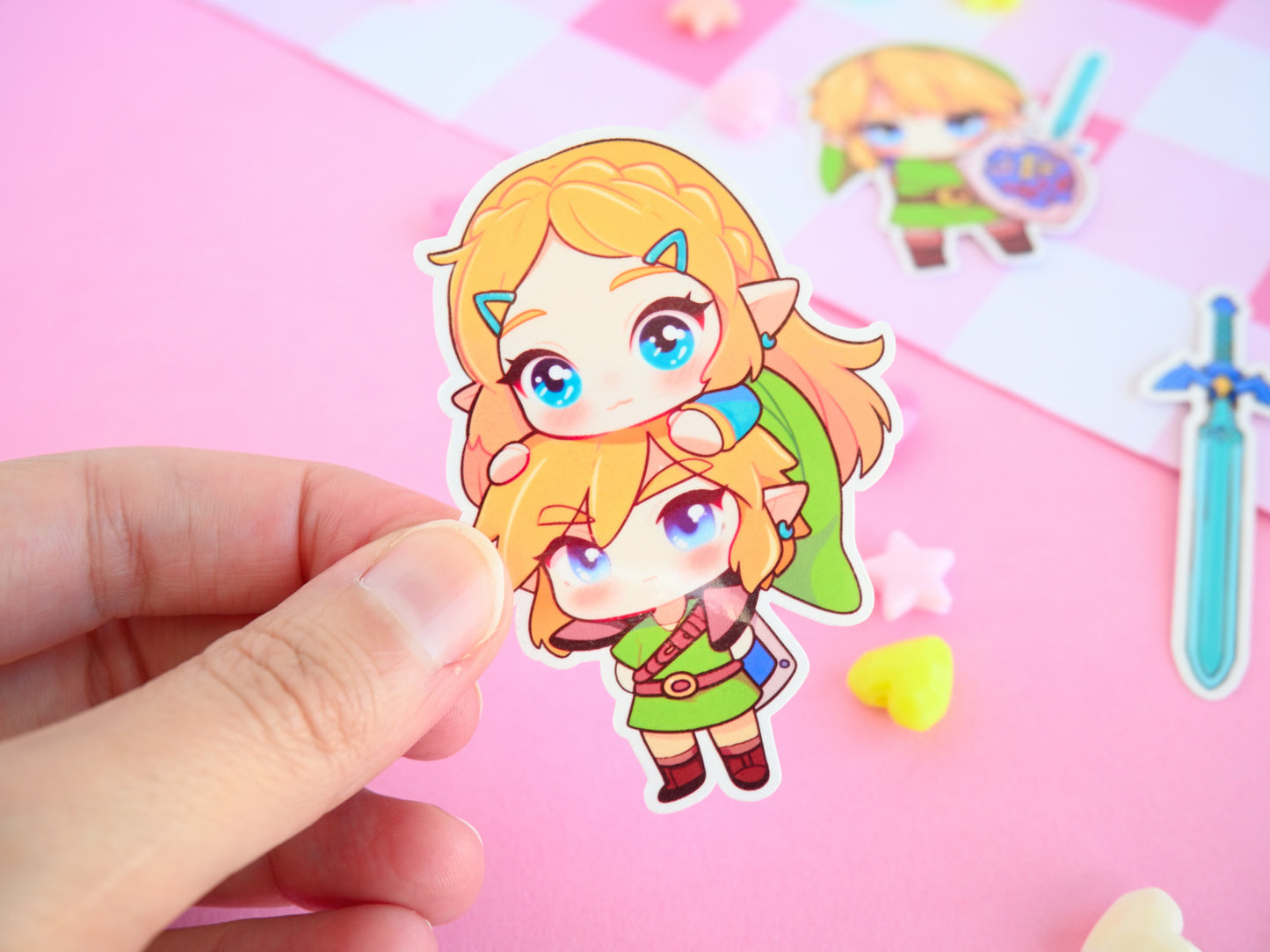 Legend of Zelda Link waterproof Vinyl stickers Die cut gaming gamer