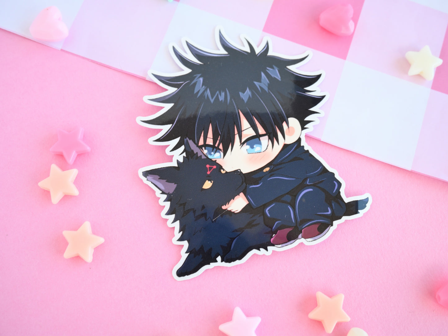 Megumi JJK waterproof Vinyl stickers  Die cut anime manga jujutsu kaisen