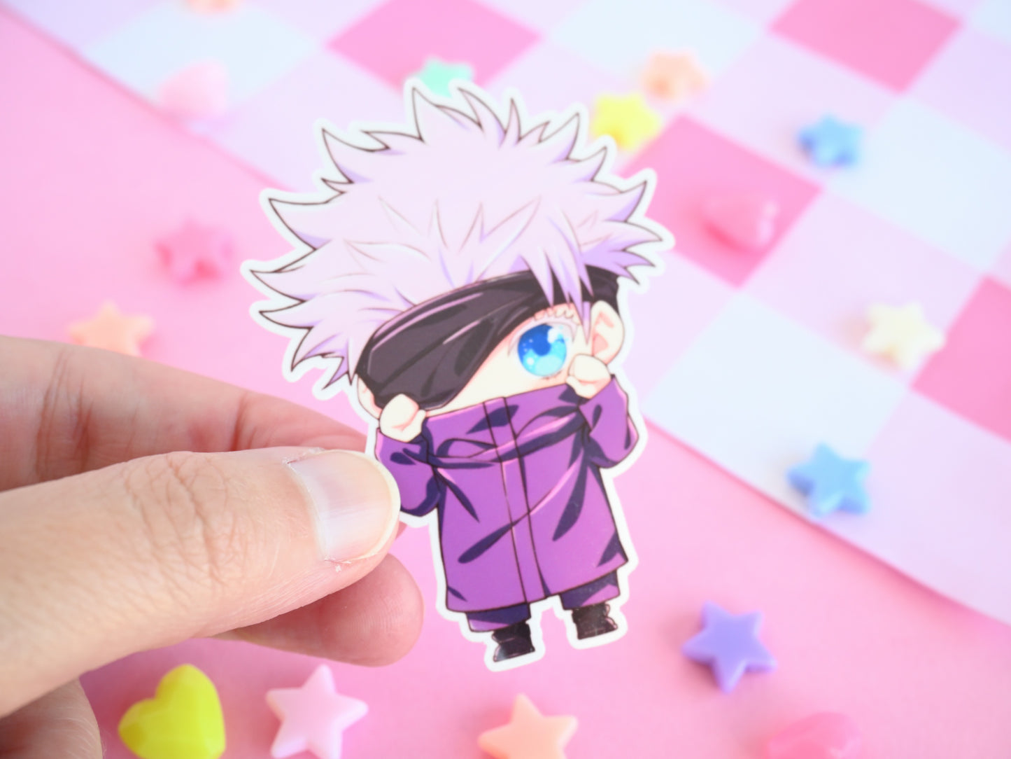 Gojo JJK waterproof Vinyl stickers  Die cut anime manga jujutsu kaisen