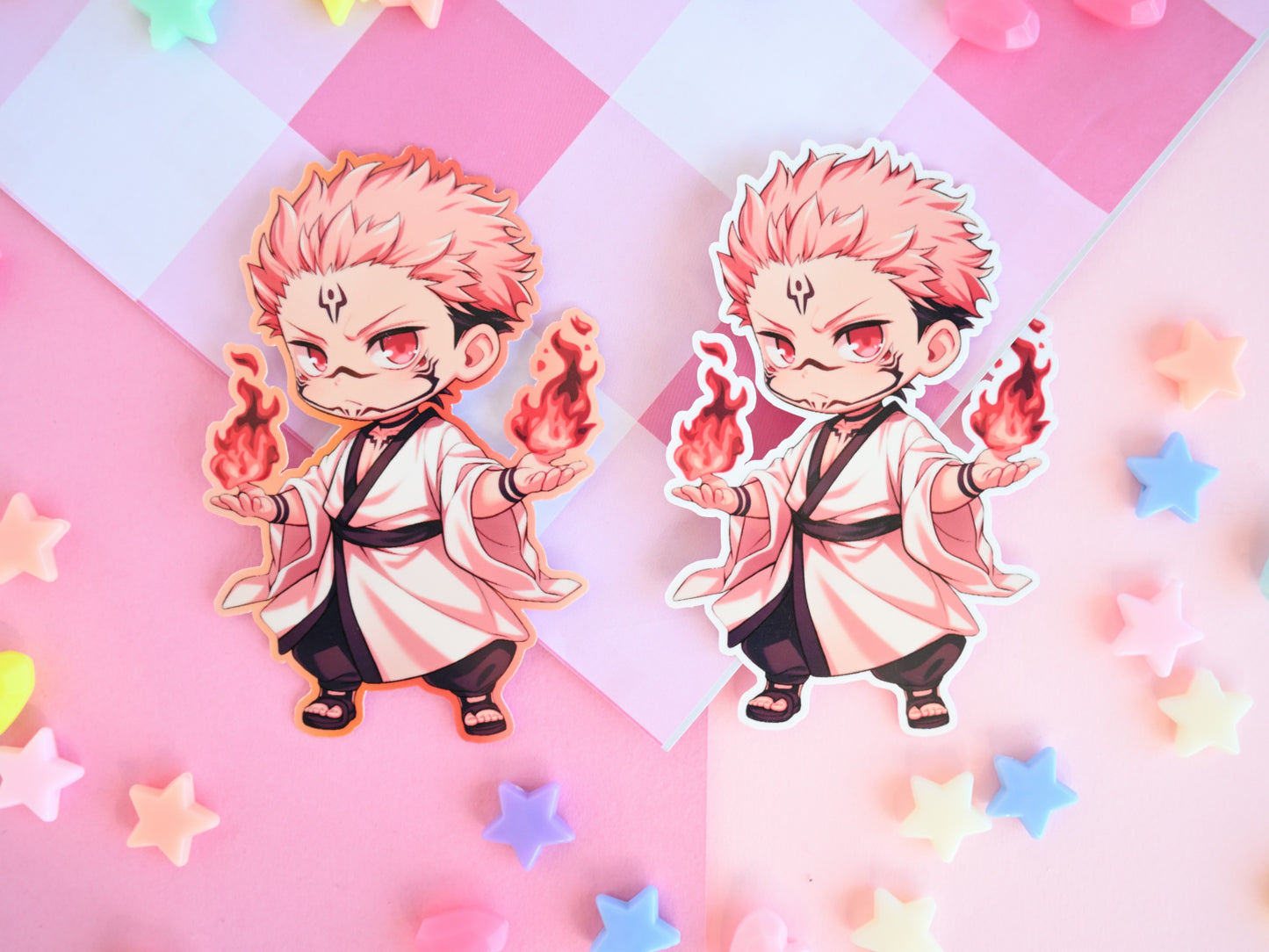 itadori JJK sukuna  waterproof Vinyl stickers  Die cut anime manga jujutsu kaisen