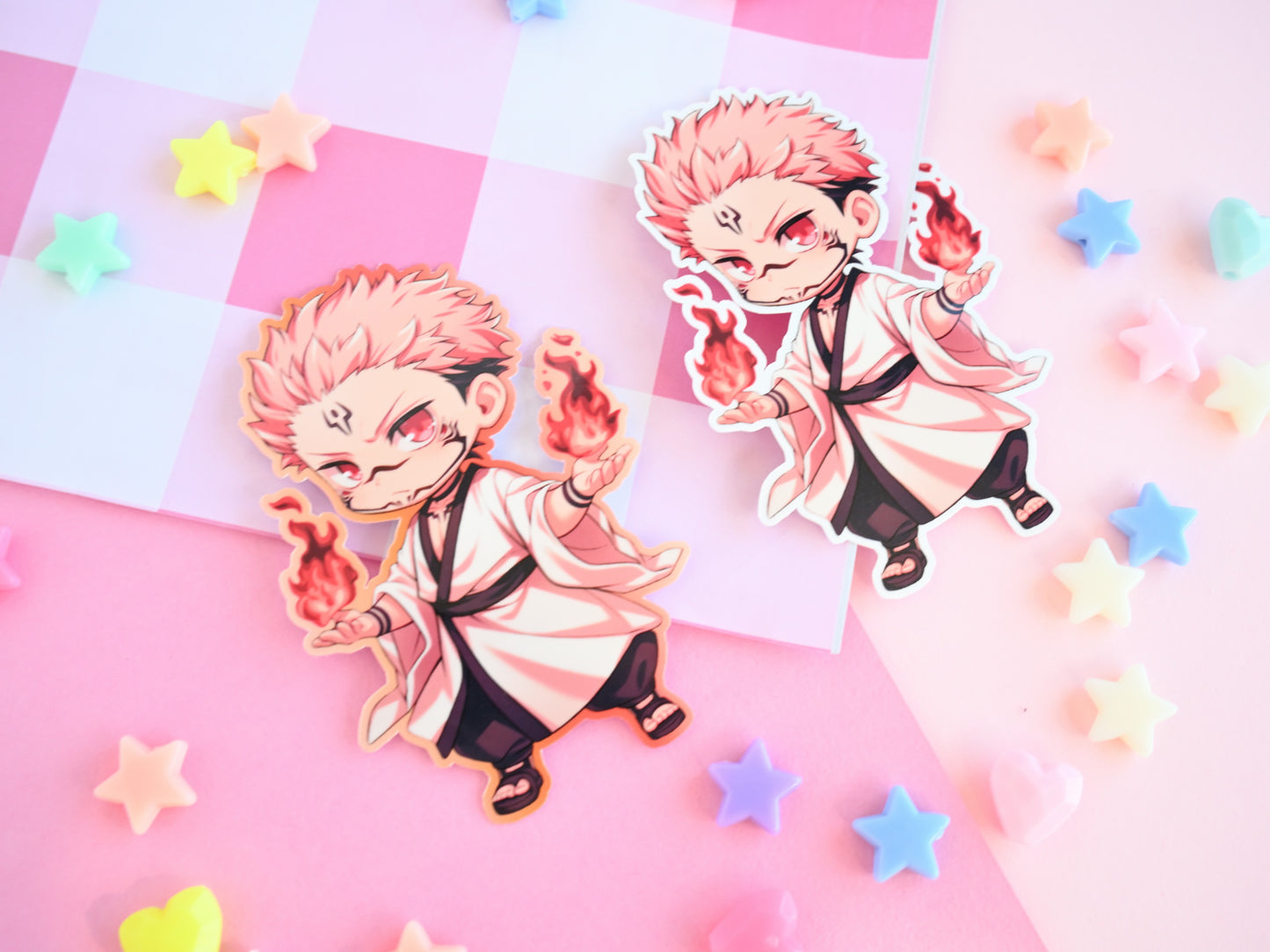 itadori JJK sukuna  waterproof Vinyl stickers  Die cut anime manga jujutsu kaisen