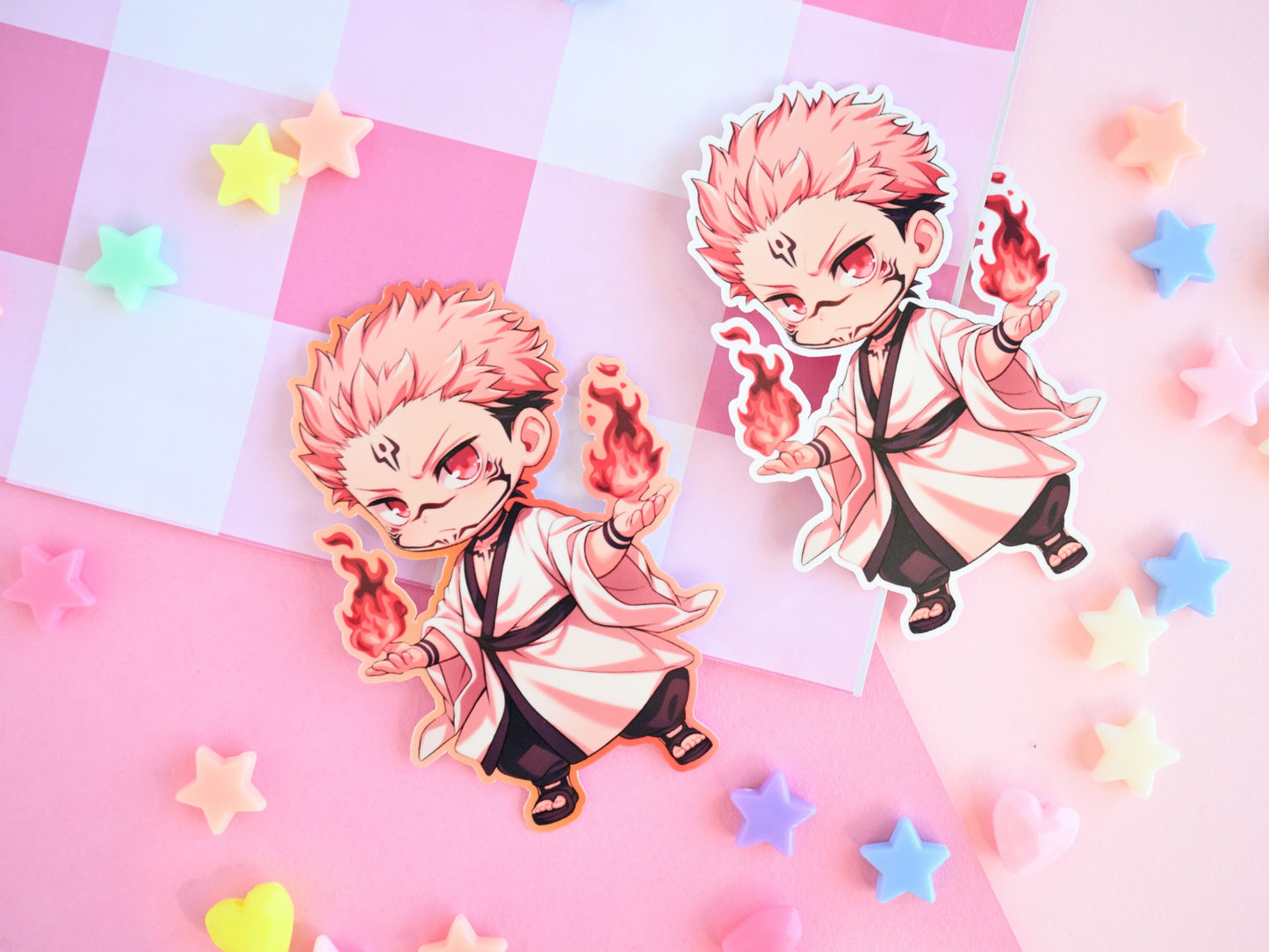 itadori JJK sukuna  waterproof Vinyl stickers  Die cut anime manga jujutsu kaisen