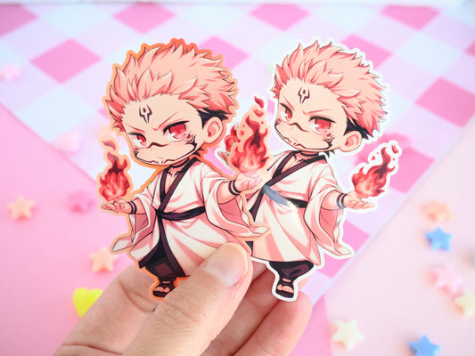 itadori JJK sukuna  waterproof Vinyl stickers  Die cut anime manga jujutsu kaisen