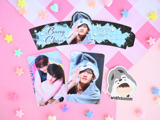 Bang Chan Day birthday Cup sleeve SKZ merch tier pack Stray Kids