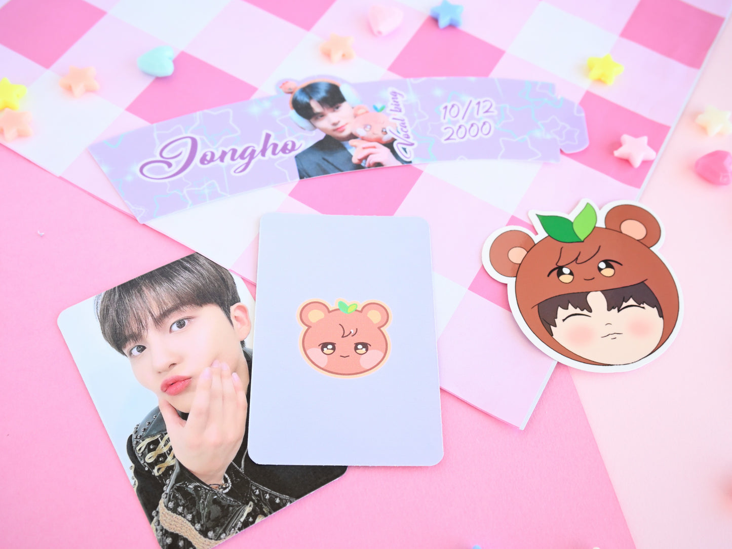 Jongho Day birthday Cup sleeve Ateez merch tier pack