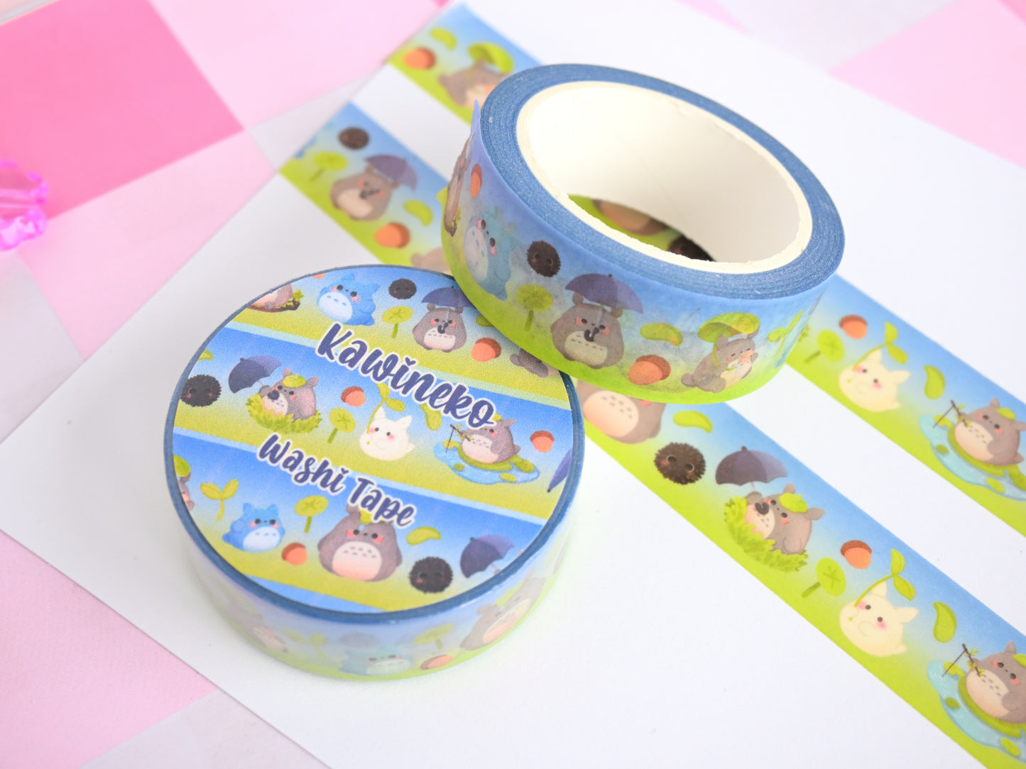 Totoro winter adventure washi tape cute stationery