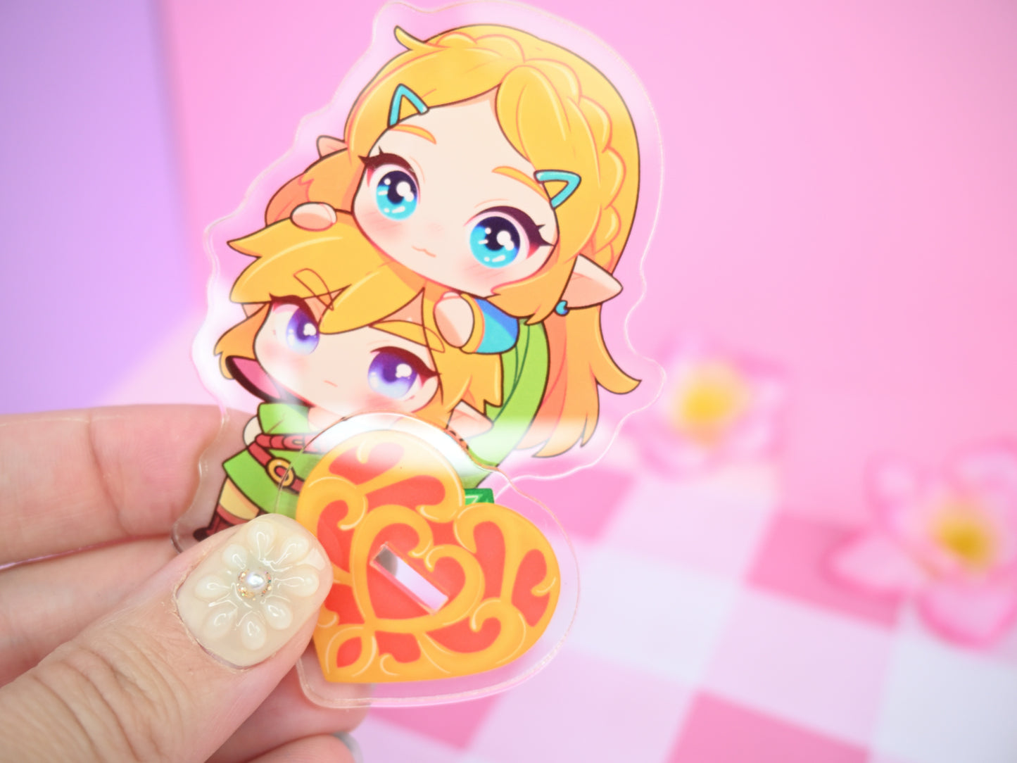 acrylic standee legend of zelda inspired link gamer gaming