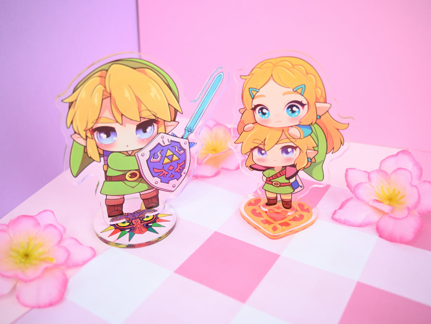 acrylic standee legend of zelda inspired link gamer gaming