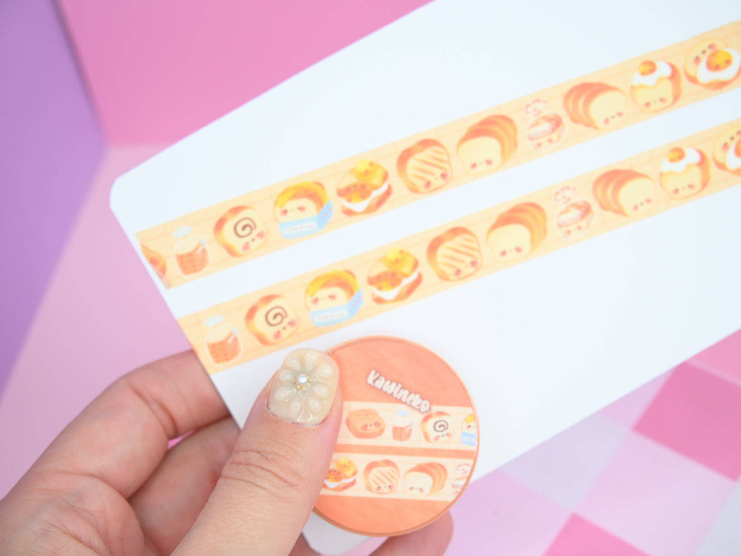 cute loaf washi tape cute stationery cafe kawaii bread