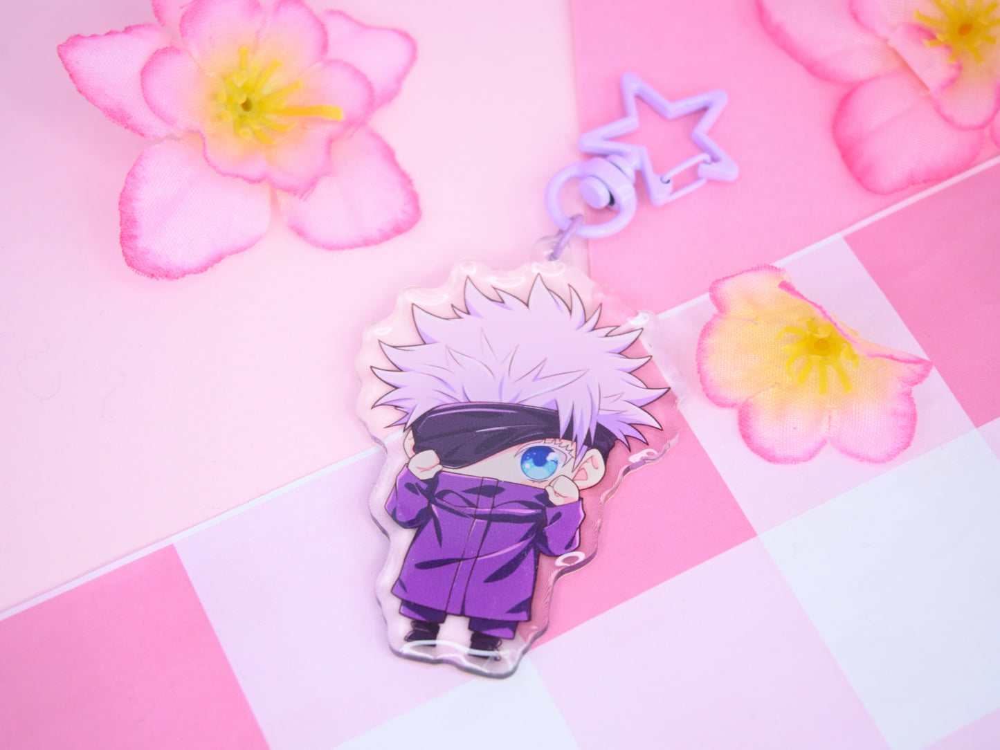 Keychain Gojo JJK sukuna anime manga Jujutsu Kaisen accessories