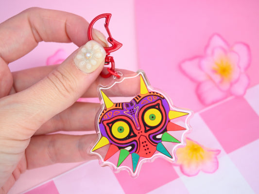 Keychain Majoras Mask Legend of zelda inspired  accessories