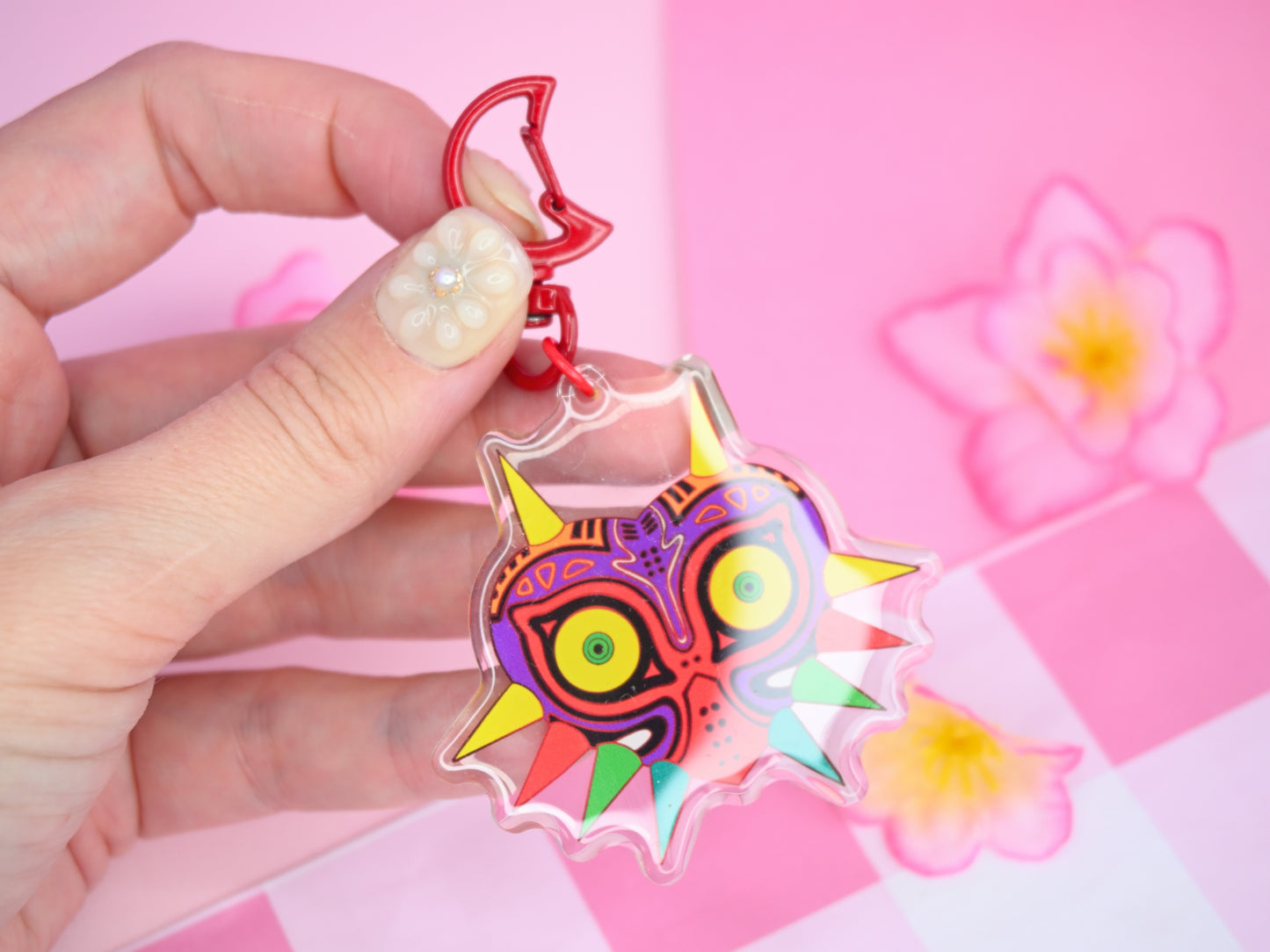 Keychain Majoras Mask Legend of zelda inspired  accessories