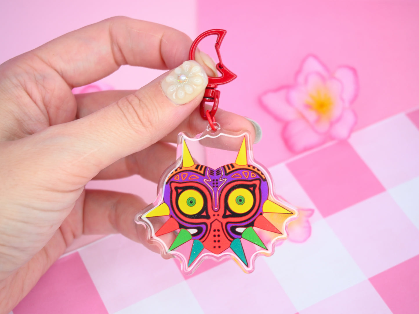 Keychain Majoras Mask Legend of zelda inspired  accessories