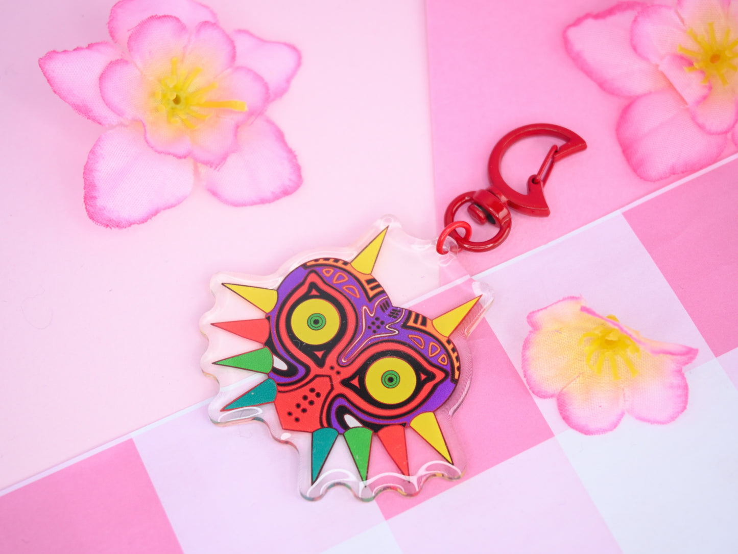 Keychain Majoras Mask Legend of zelda inspired  accessories