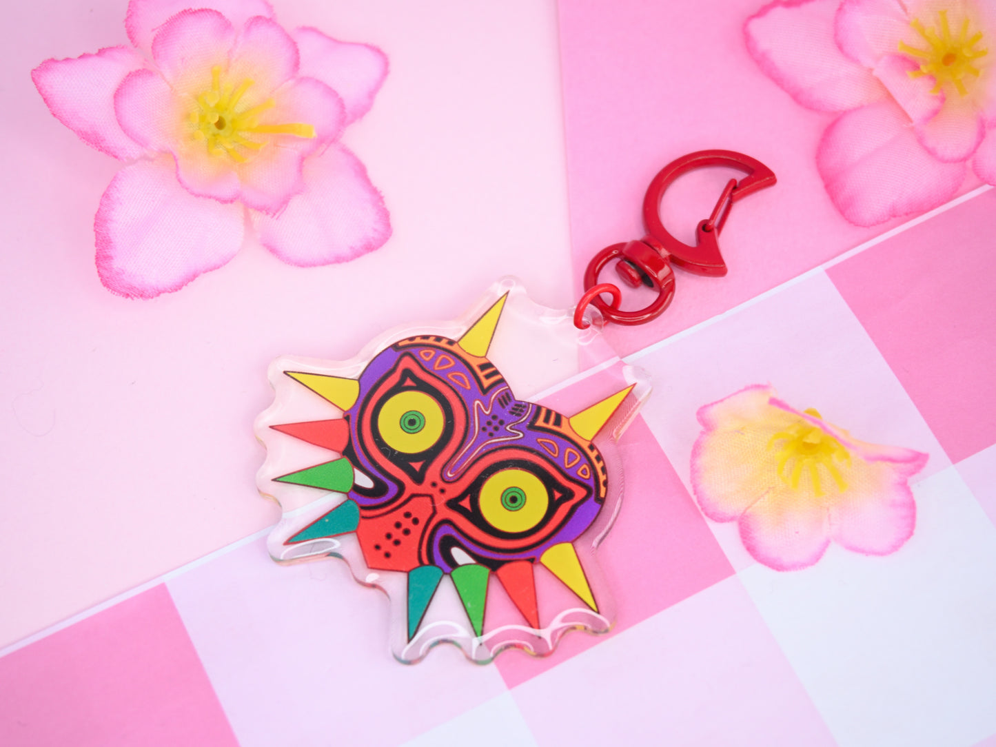 Keychain Majoras Mask Legend of zelda inspired  accessories