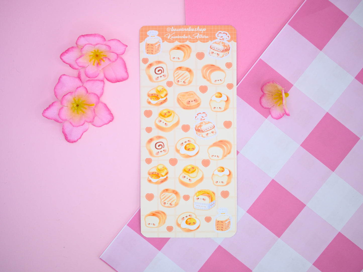 Cute loaf cafe inspired stickers and washi tape bread