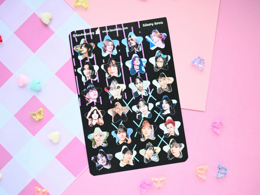 Xdinary heroes stars members sticker sheet