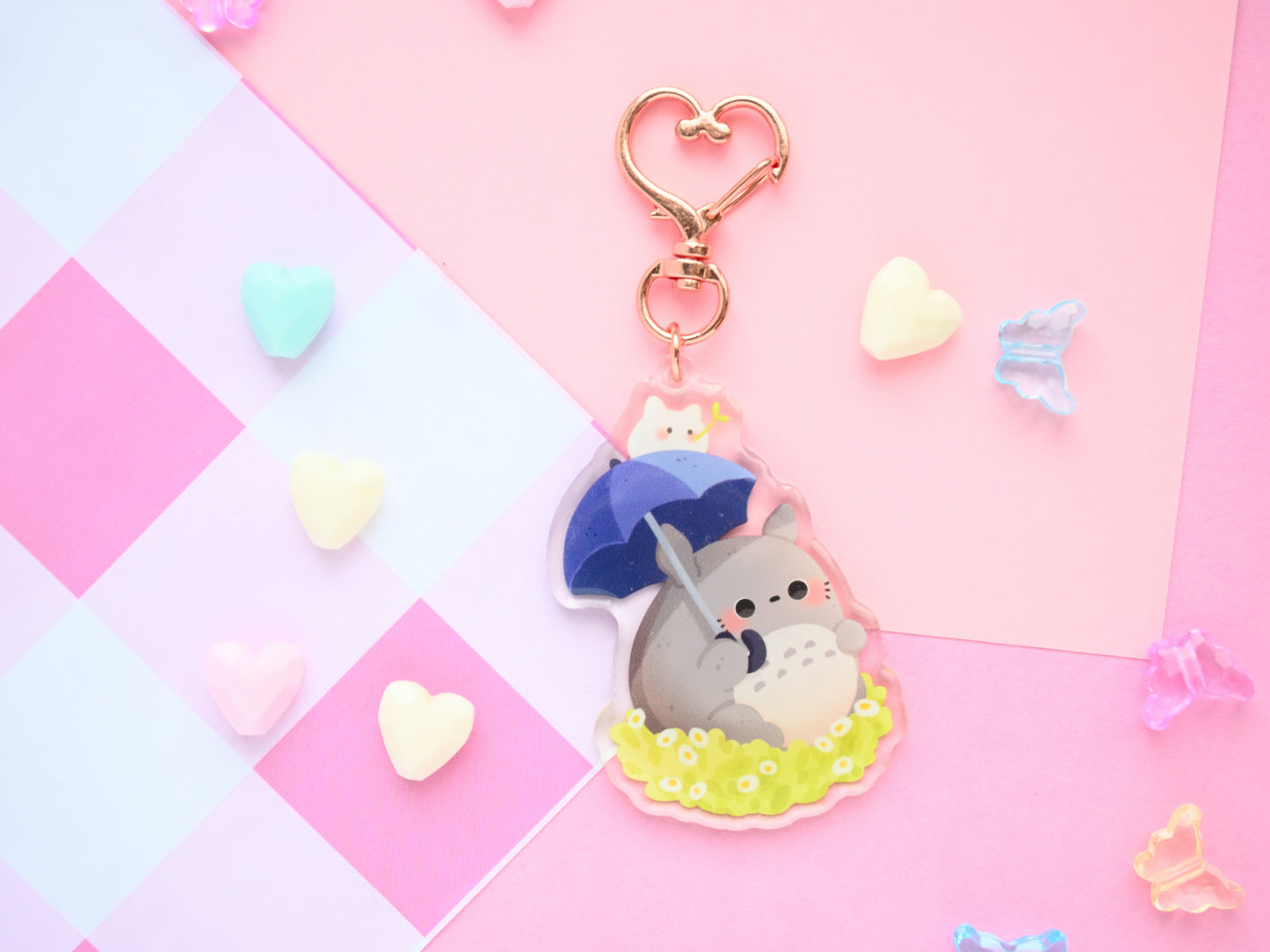 Totoro keychain charm anime manga accessories