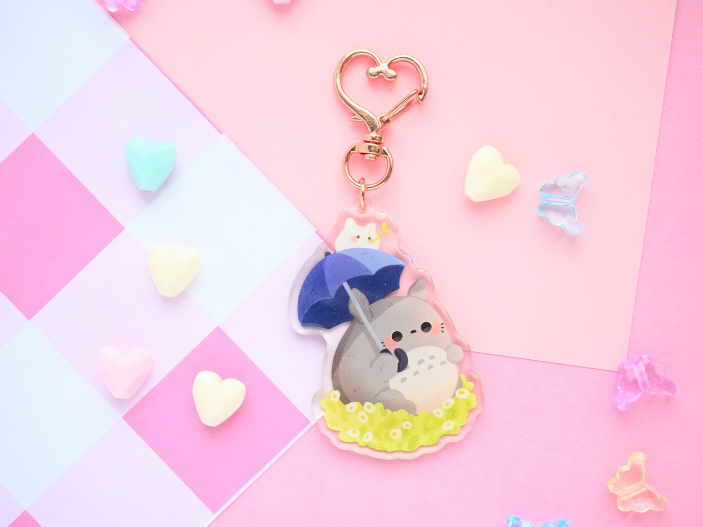 Totoro keychain charm anime manga accessories