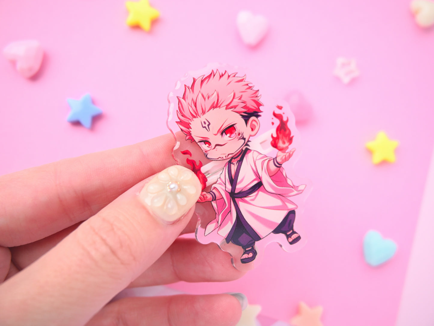 acrylic pin Sukuna anime manga JJK Jujutsu Kaisen accessories