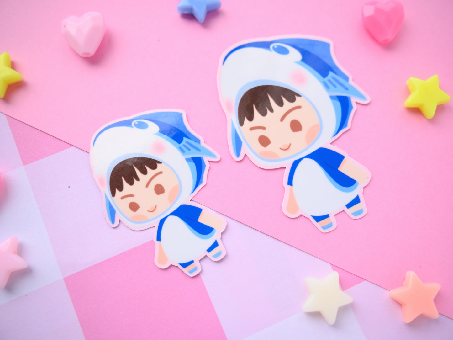 Jin super tuna BTS waterproof Vinyl stickers Die cut