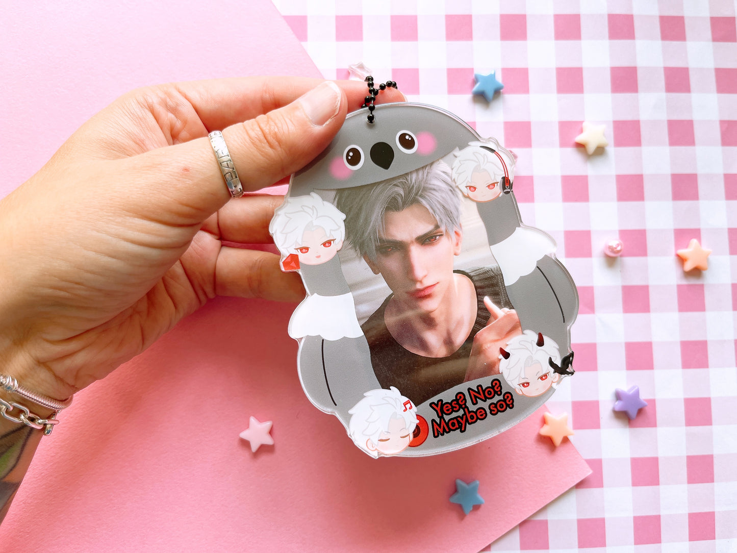 Sylus Love and Deep Space lads pc holder acrylic card holder photocard cardholder keychain