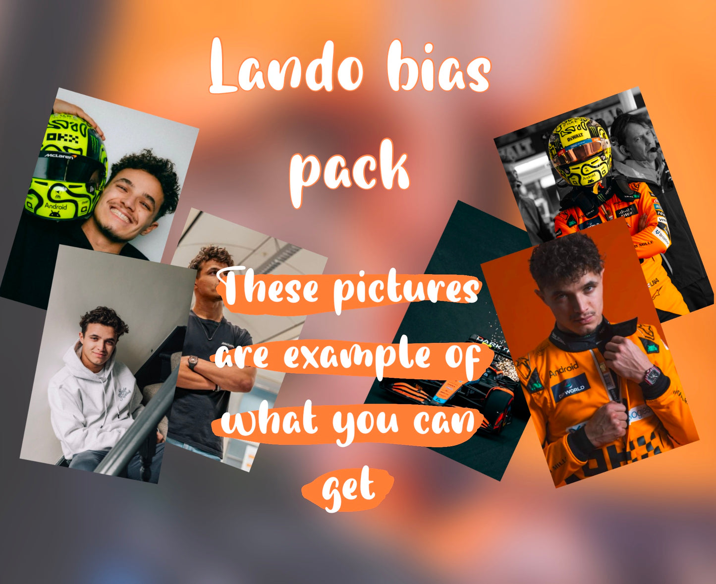 F1 Lando Norris Bias pack (read description!) photocards