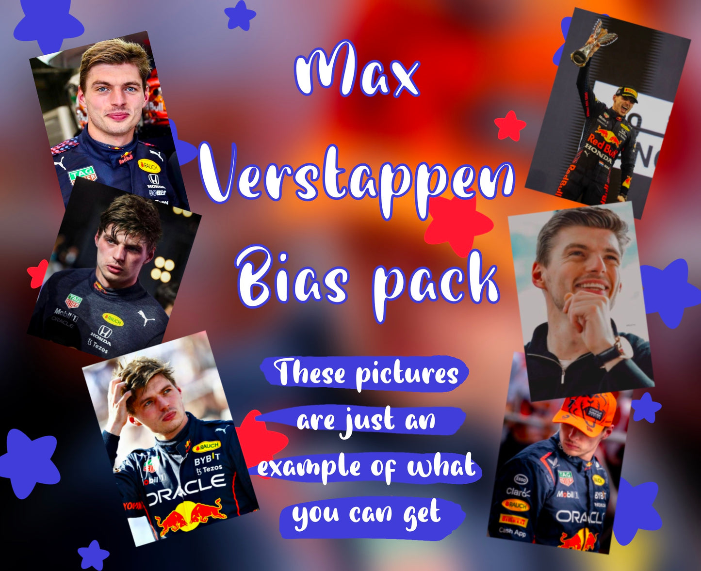 Max Verstappen F1 driver  Bias pack (read description!) photocards redbull