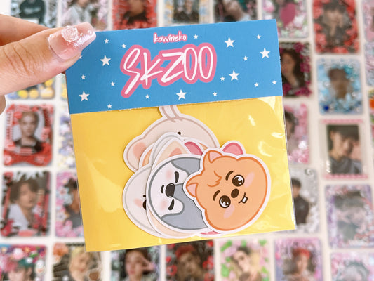 SKZOO flakes ot8  faces, sticker flakes pack