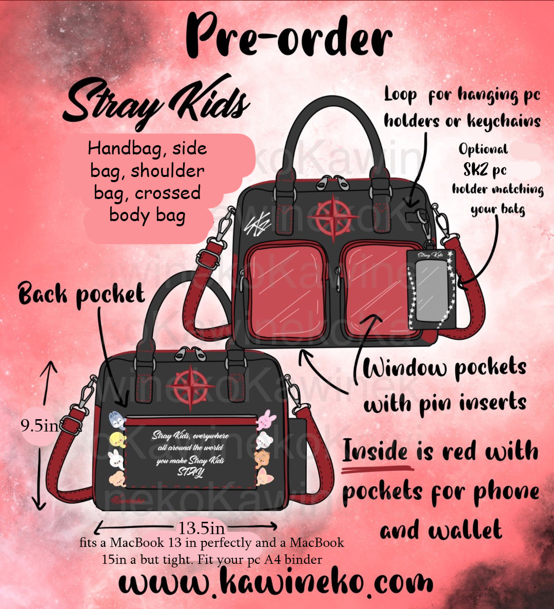 PRE ORDER Stray Kids SKZ handbag ita bag kpop