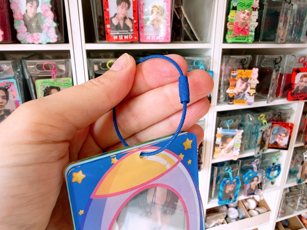 Clasp lock wire cable for keychain, photocard holders, plushies and others