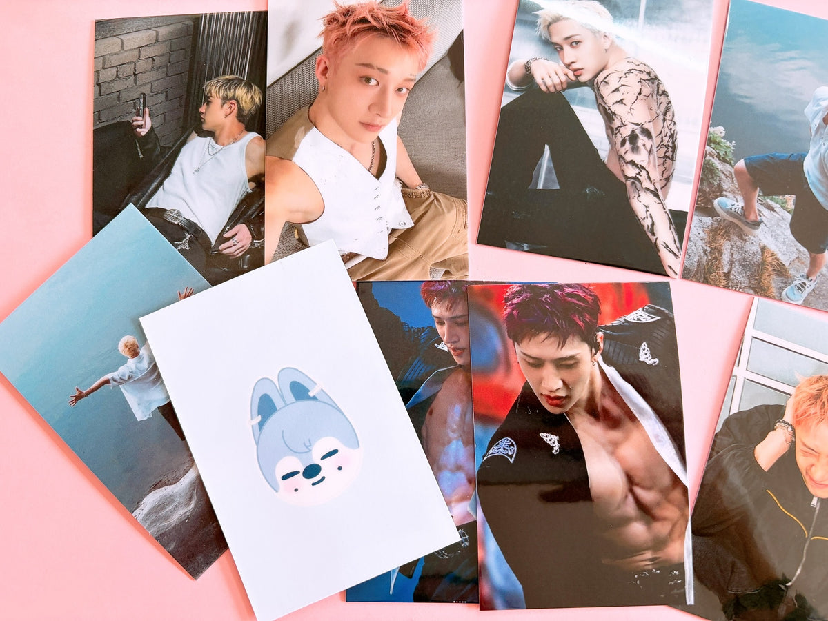 Bang Chan bias pack SKZ Stray Kids Bangchan channie blubble concert photocards