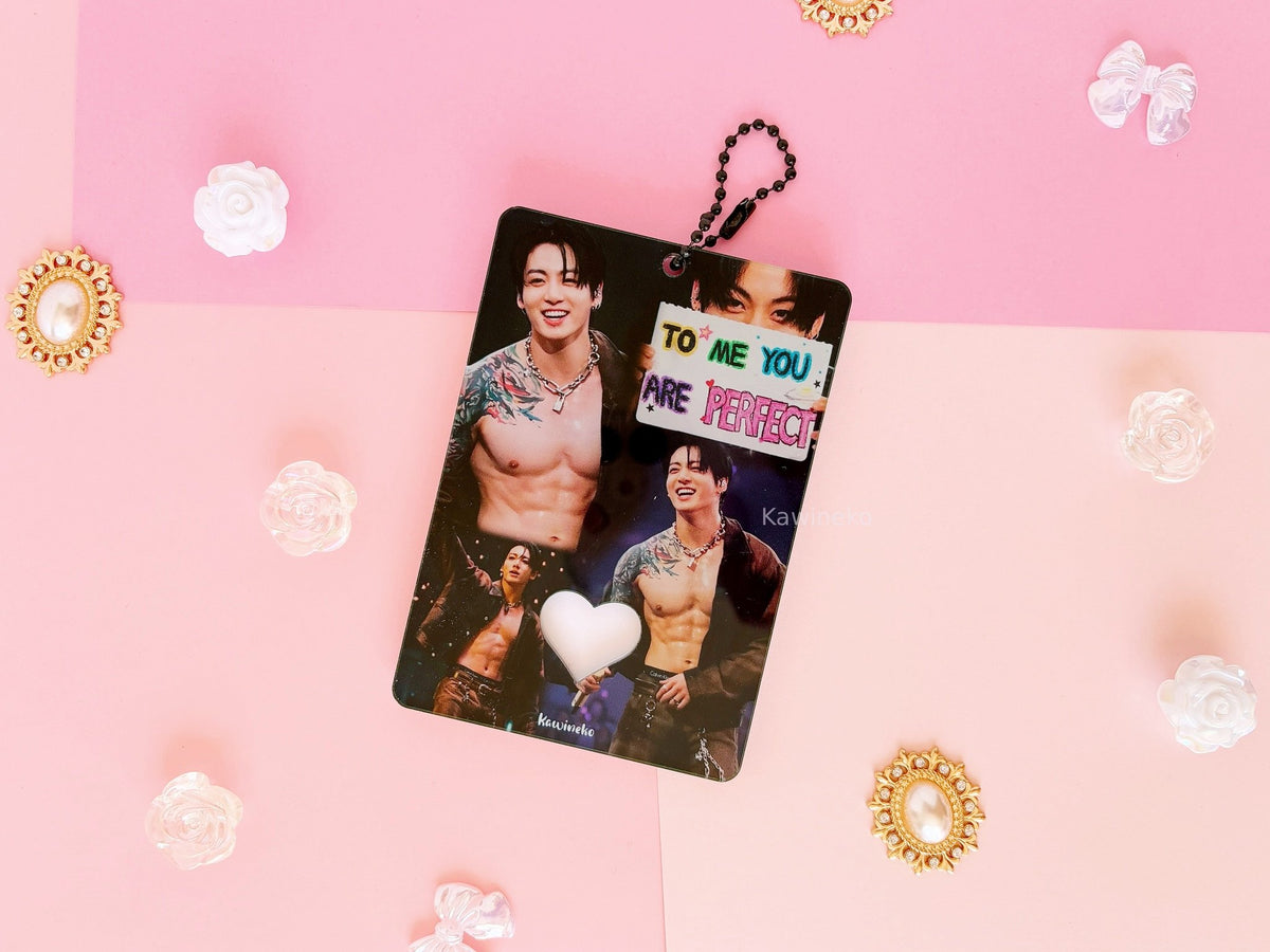 Jungkook JK LA D4 concert pc holder photocard keychain