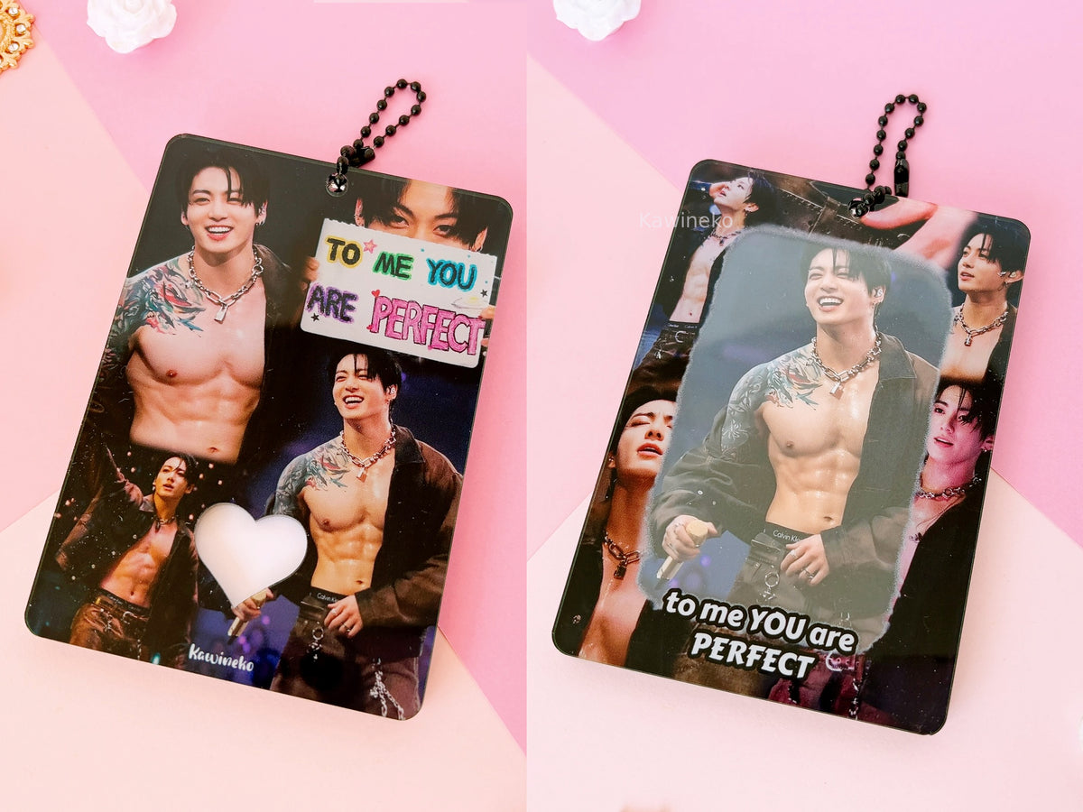 Jungkook JK LA D4 concert pc holder photocard keychain