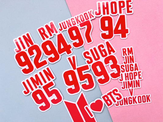 BTS tour waterproof arirang stickers Die cut bangtan