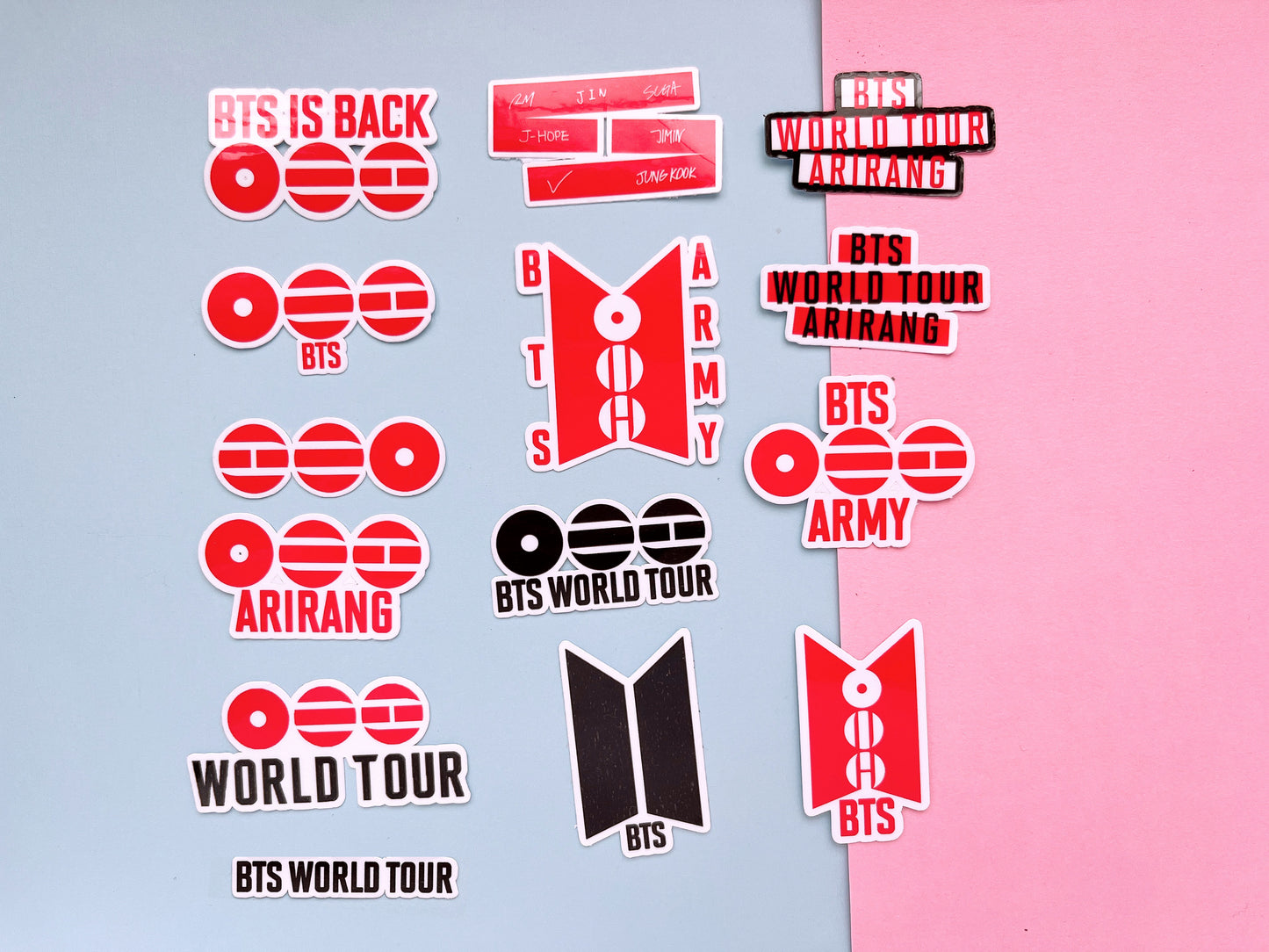 BTS tour waterproof arirang stickers Die cut bangtan
