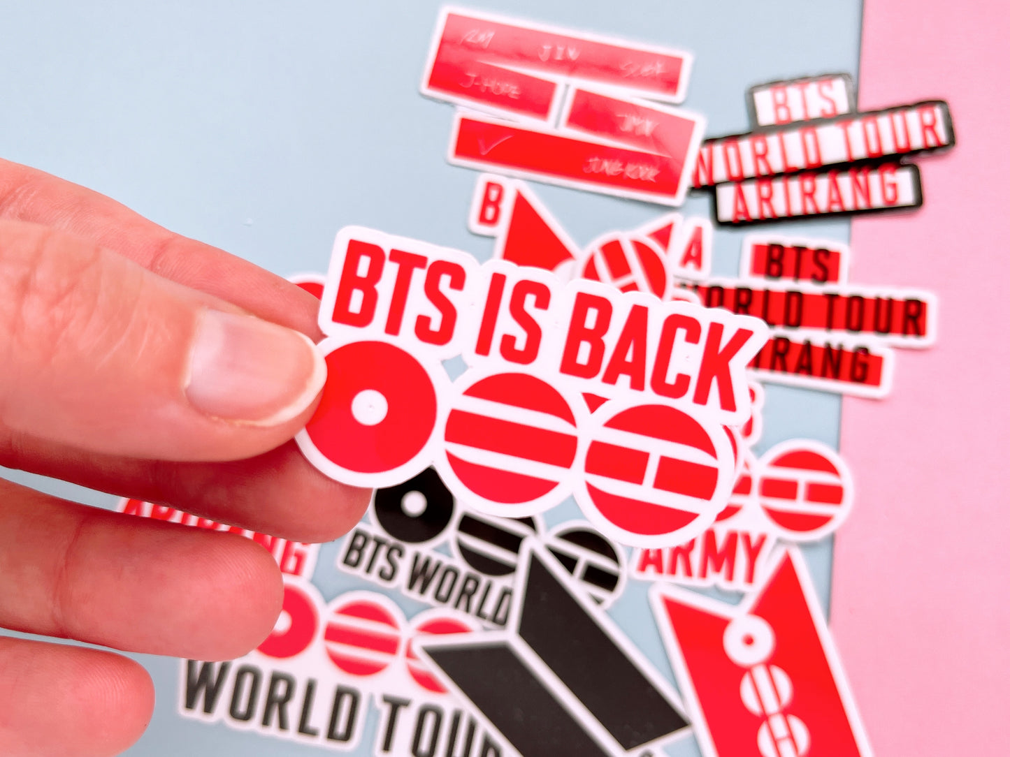 BTS tour waterproof arirang stickers Die cut bangtan