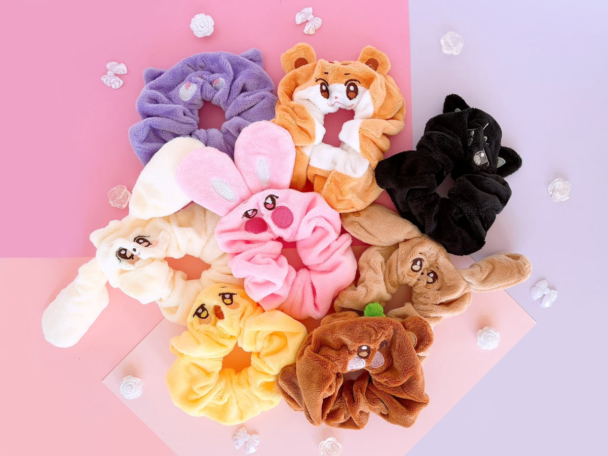 Ateez ANITEEZ Plush Hair Scrunchies Cute Hair Ties & Wristbands