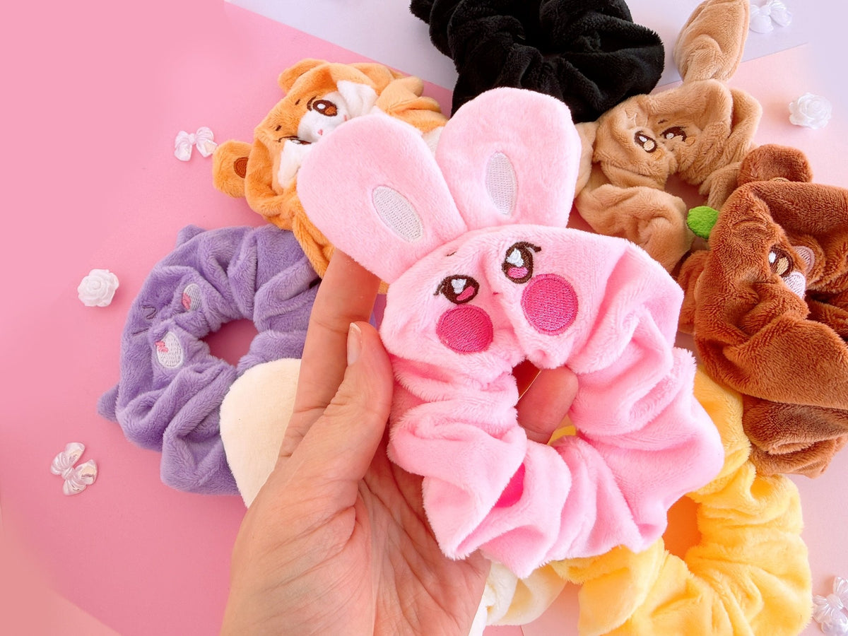 Ateez ANITEEZ Plush Hair Scrunchies Cute Hair Ties & Wristbands