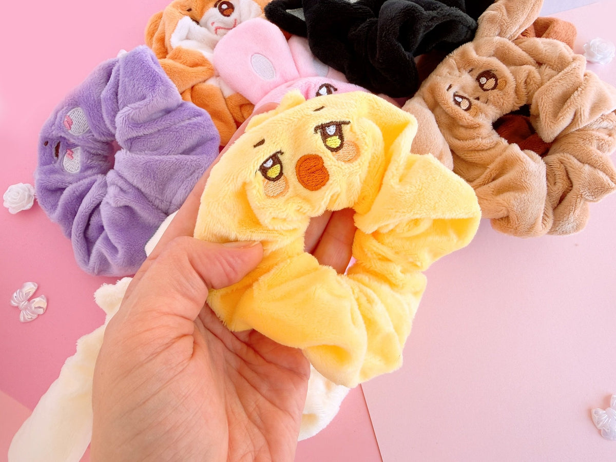 Ateez ANITEEZ Plush Hair Scrunchies Cute Hair Ties & Wristbands